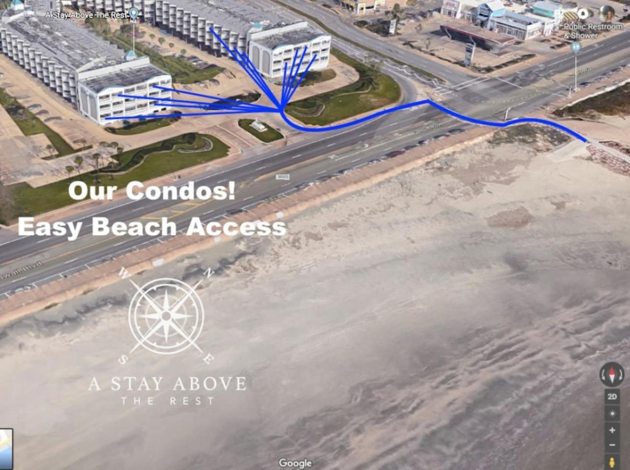 Cdm 304 - Beachfront Serenity 加尔维斯敦 外观 照片